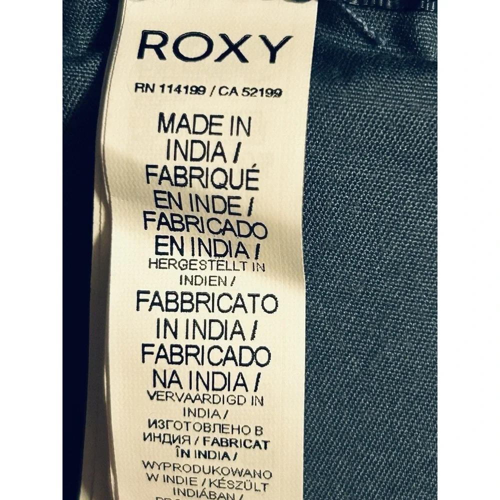 Roxy Backpack - Book Bag - Day Pack Tie-Dyed Multiple Zipper Pockets Blue Gray